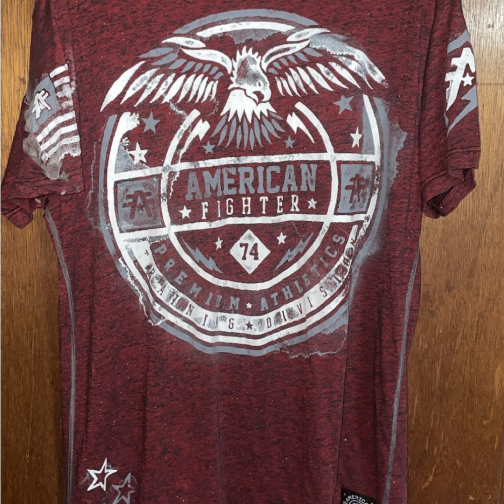 American Fighter Red Short Sleeve Tee